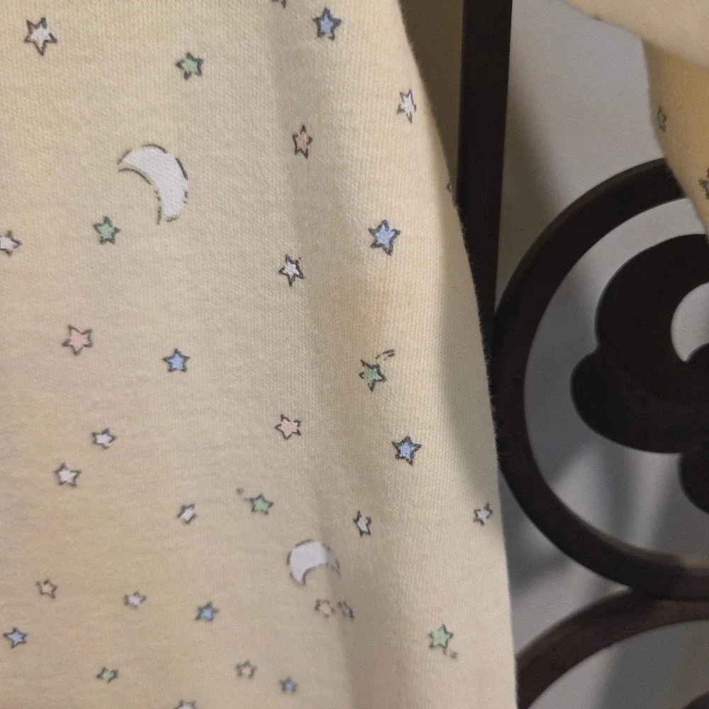 Vintage Juniper by Little Me Baby Sleeper Yellow Lamb Moon Star Y2K 9M NWT